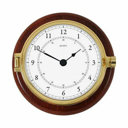 Solid Brass and Timber Barometer 1612B-22