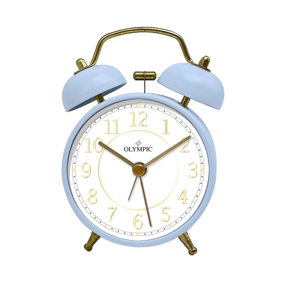 Twin Bells Alarm Clock - Blue