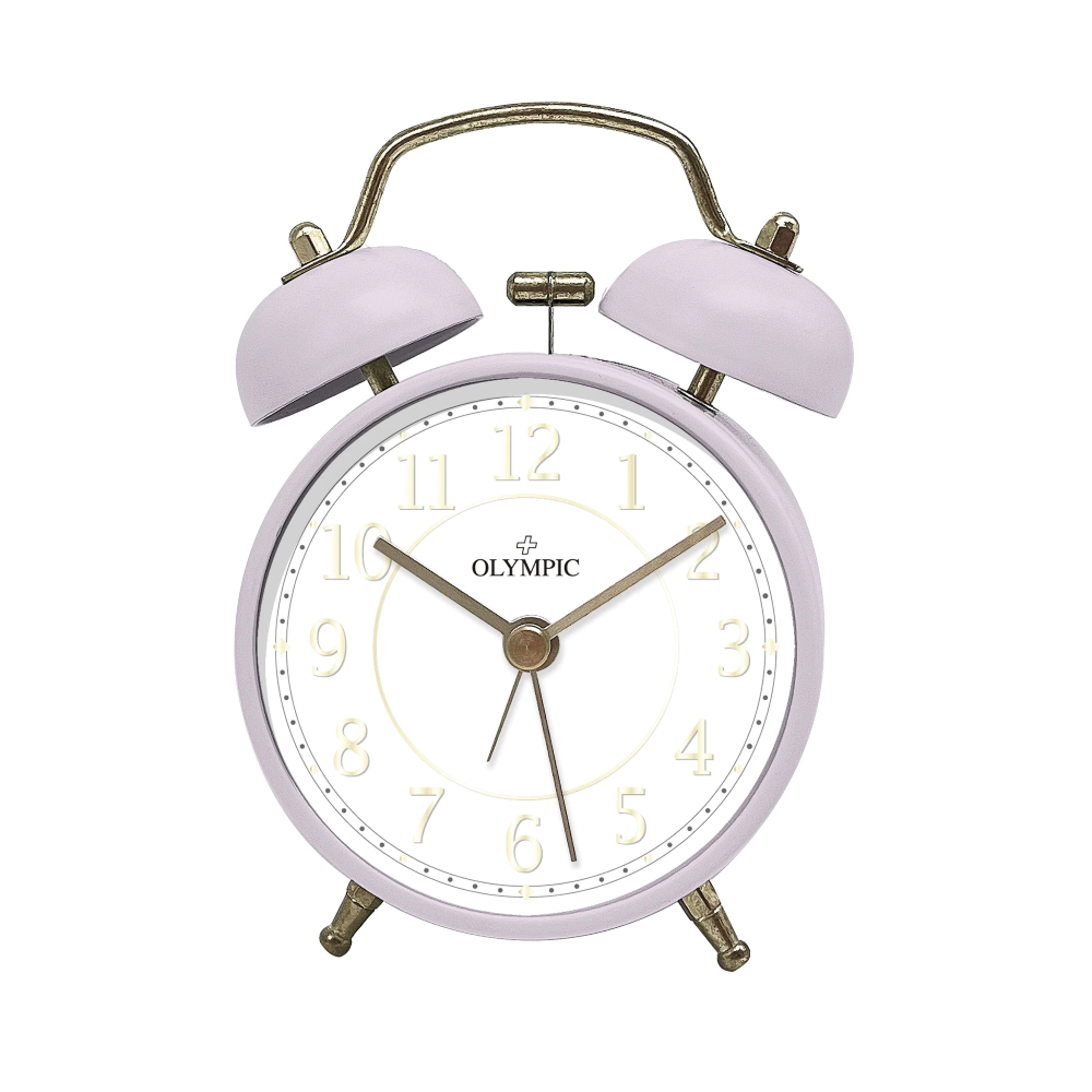 Twin Bells Alarm Clock - Lilac