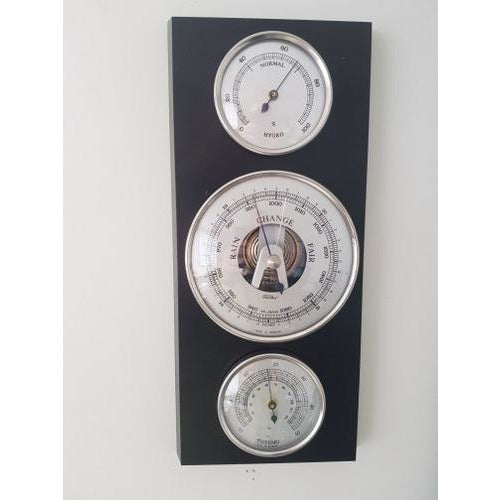 Black and Chrome Weatherstation 9103S-06