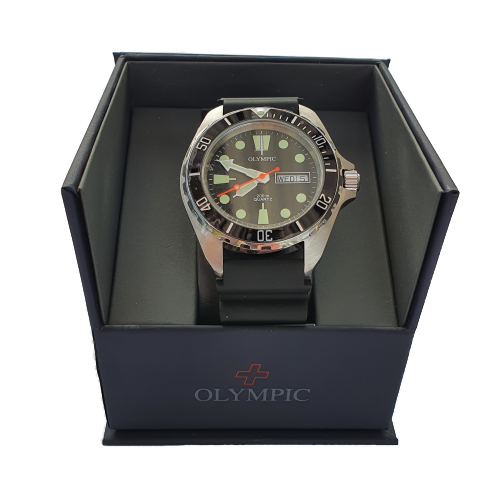 200m Divers Steel Watch-Green