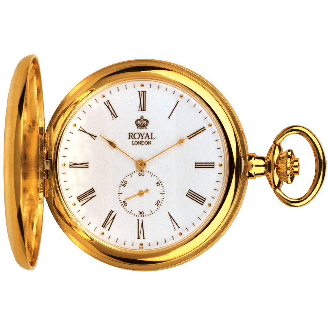 Gold Quartz Pocket Watch by Royal London 90013-02