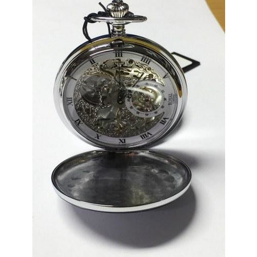 Silver Mechanical Pocket Watch