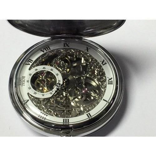 Silver Mechanical Pocket Watch