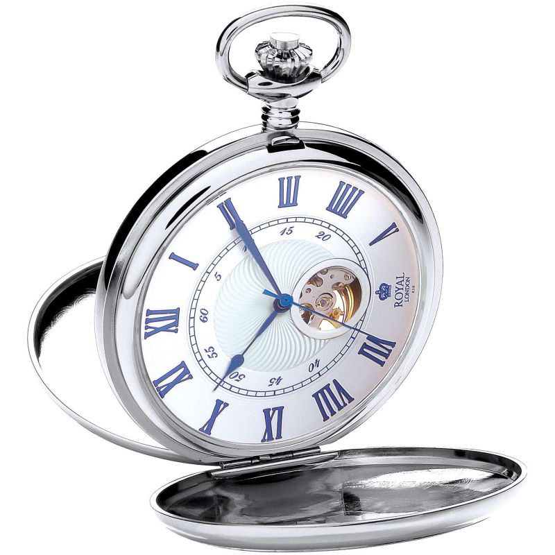 Premium Silver Mechanical Pocket Watch – Traditional Craftsmanship &amp; Style